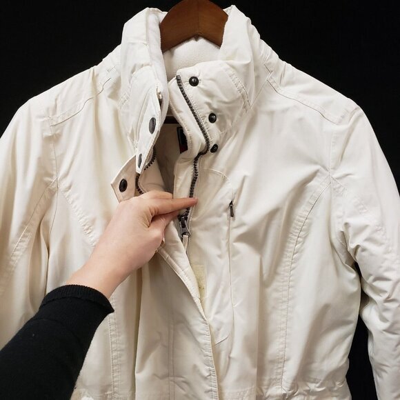 Eddie Bauer Womens Weatheredge Goose Down Jacket Size S Skiing Winter Neutral - Picture 4 of 15